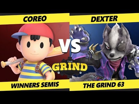 Smash Ultimate Tournament - Coreo (Ness)  Vs. Dexter (Wolf) - The Grind 63 SSBU Winners Semis