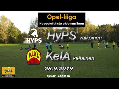 Opel Liiga HYPS Valkoinen vs KelA Keltainen 26.9.2019