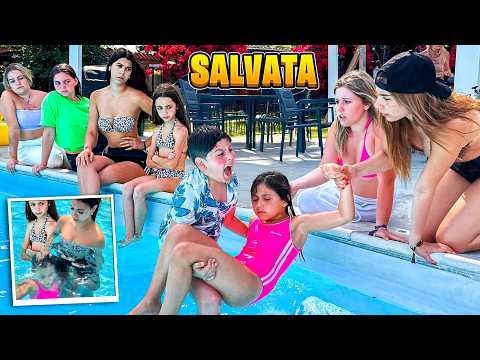DOPO LA PROPOSTA DI FIDANZAMENTO LA SORELLA RICCA FA SVENIRE ILARY IN PISCINA E LUI LA SALVA!