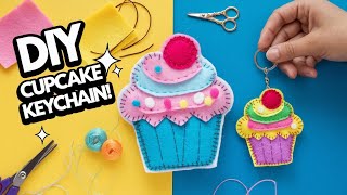 Make EASY DIY Cupcake Keychain at Home in Minutes? #diy #artandcraft #craft #ideas