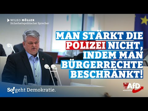 🚔 Typisch CDU! Man muss kein Bürgerrechte einschränken, um die Polizei zu stärken!