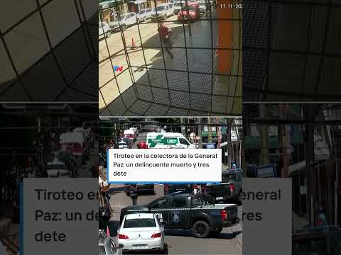 PERSECUCIÓN Y TIROS EN LA GENERAL PAZ I Cuatro ladrones robaron un auto y enfrentaron a la policía