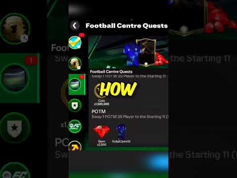 HOW TO SWAP 1 POTM 25 PLAYER TO STARTING 11 IN EA FC FIFA MOBILE 24 #shorts #fcmobile #fifamobile