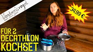 Decathlon Kochset MH500 2 Personen - das Camping Geschirr vom Outdoor Discounter [Unboxing & Review]