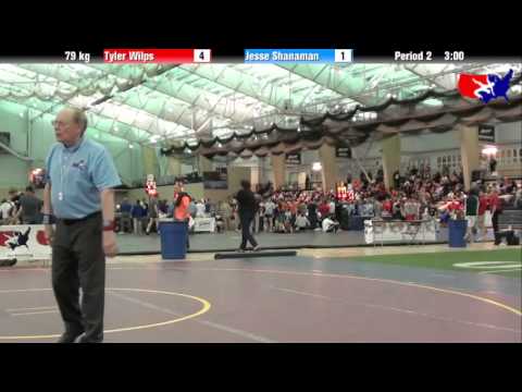 Tyler Wilps vs. Jesse Shanaman at 2013 ASICS University Nationals - FS
