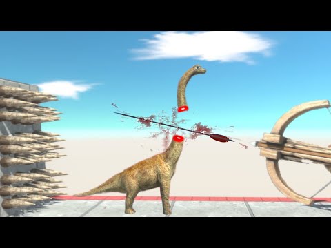 Deadly Black Ballista Shoot Animals to Wazowski Tentacle - Animal Revolt Battle Simulator