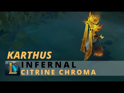 Infernal Karthus Citrine Chroma - League Of Legends