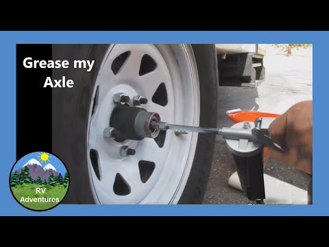 Dexter E-Z Lube Axle - How to Grease Casita Travel Trailer Wheel Bearings by RV Adventures