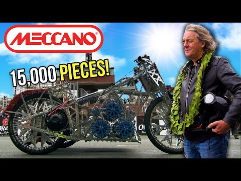 Racing A Motorcycle Built Entirely Out Of Meccano! | Toy Stories Special