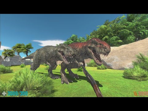 Survive in the Grasslands with Dinosaurs FPS PERSPECTIVE - Animal Revolt Battle Simulator