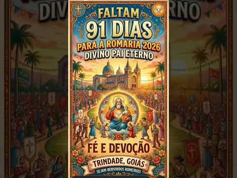 A ROMARIA 2026 ESTÁ CHEGANDO #romaria2026 #divinopaieterno #trindadegoias #igreja