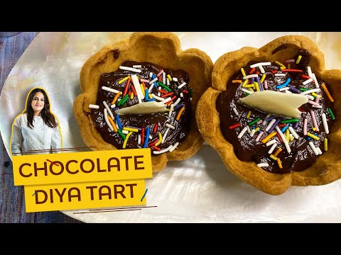 Chocolate Diya Tart | Chocolate Tart | Chocolate recipe