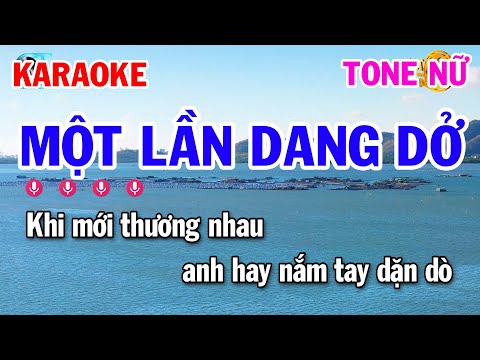Karaoke Một Lần Dang Dở Tone Nữ Nhạc Sống || Karaoke Tuấn Cò