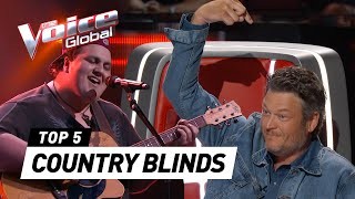 BEST COUNTRY BLIND AUDITIONS in The Voice