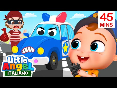 Gianni diventa un Poliziotto! 👮🏻‍♂️🚨 Cartoni Animati Con Gianni Piccino - Little Angel Italiano