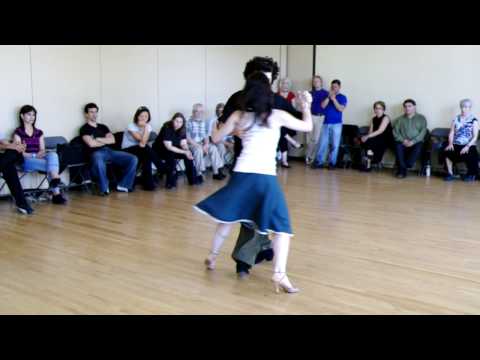 Federico and Ines: Sacadas, turns for Men and Women