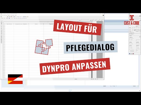 Layout für Pflegedialog Dynpro anpassen [deutsch]