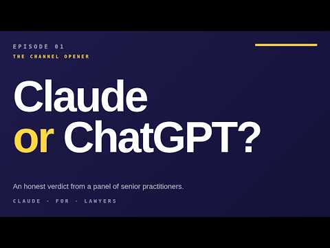 Claude vs ChatGPT for Lawyers in 2026: A Practitioner's Verdict