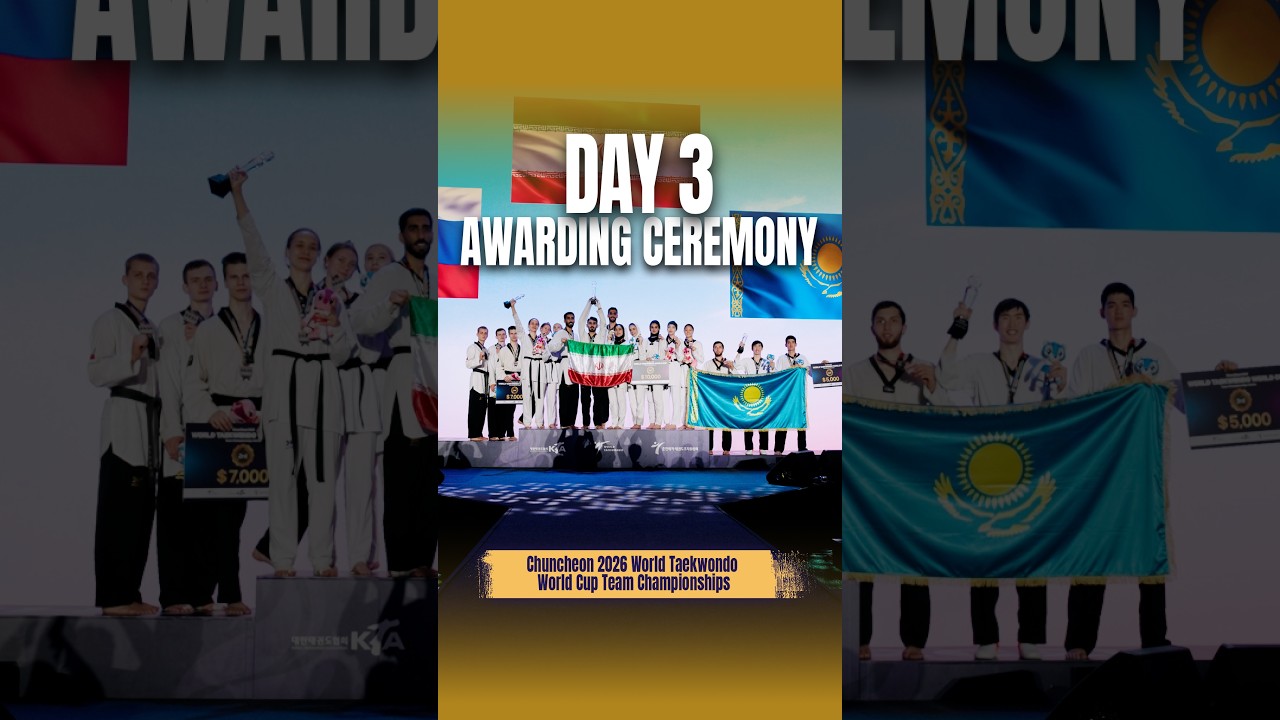 Day 3 Awarding Ceremony | Chuncheon 2026 World Taekwondo World Cup Team Championships