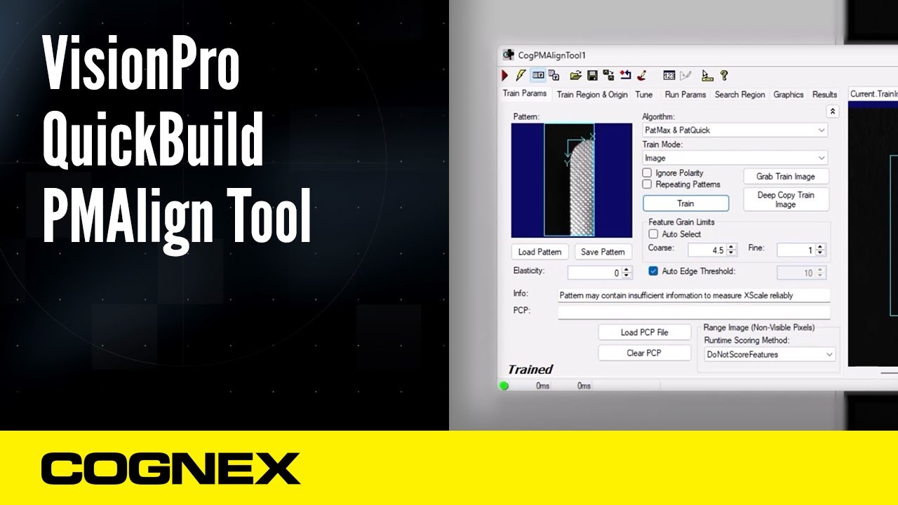 VisionPro QuickBuild PMAlign Tool | Cognex Support