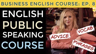 Presentation Phrases & Public Speaking Advice | Business English Course Lesson 8