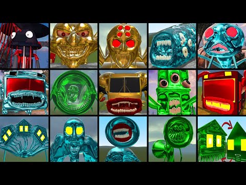 BUS EATER,MEGAHORN,CHARLES,HOUSE HEAD,LIGHTHOUSE | COLORS FULL ALL MONSTERS MEGAMIX IN GARRY'S MOD!