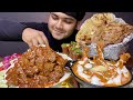 SPICY MUTTON KEEMA KALEJI WITH BUTTER CHICKEN +BUTTER NAAN AND BASMATI RICE | MUKBANG | EATING SHOW
