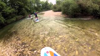 preview picture of video 'Stand Up Paddle Rivière - descente du Guiers Vif, Chartreuse'