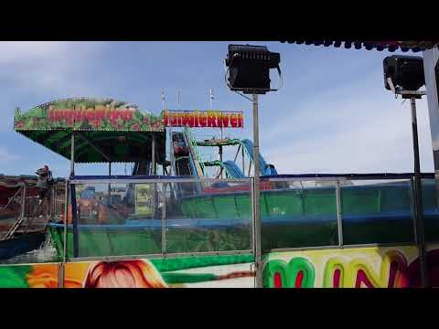 Jungle River Log Flume Ride At Funland, Weston Super Mare, 26 August 2017