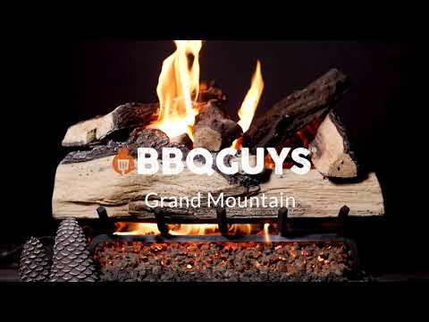 BBQGuys Grand Mountain Split Oak Vented Gas Log Set Video