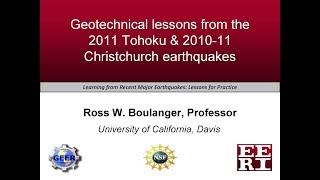 Learning from Recent Major Earthquakes: Lessons for Practice – Geotechnical Lessons