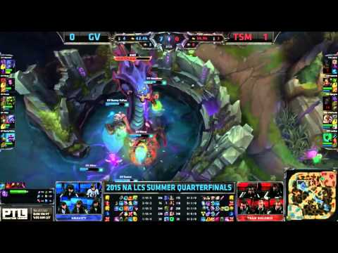 GV vs TSM NA LCS Championship series Summer Playoffs 2015 Team Solo Mid vs Gravity game 2 highlights