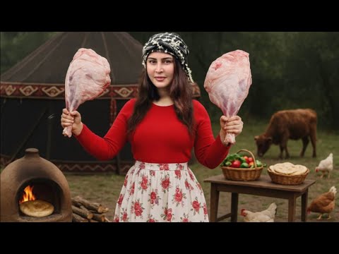 Village Cooking: Traditional Mexican Tacos Recipe in the Mountains