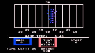 Math Football for the Atari 8-bit family