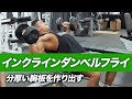 インクラインダンベルフライの正しいやり方 | 分厚い胸板を作る胸トレ種目【ビーレジェンド プロテイン】