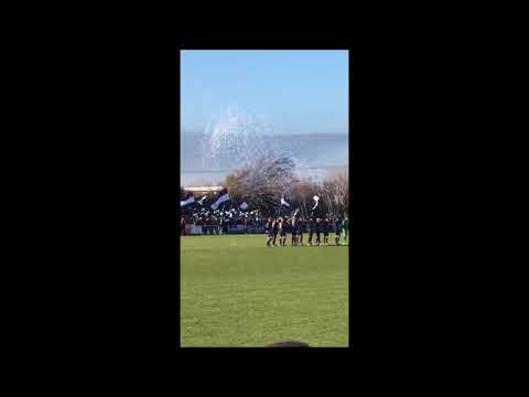 Intro der Lehndorfer TSV 1893-Fans beim Derby gegen die TSV Germania Lamme am 18.11.2018