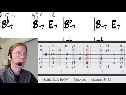 "Along Came Betty" (Benny Golson) - Harmonic Analysis measures 25 28