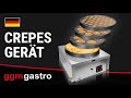Commercial Gas Crepe Maker – Ø 40 cm Plate - 6.0 kW - LPG & Natural Gas - Stainless Steel