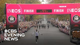 Eliud Kipochoge breaks marathon barrier with race completed in under 2 hours