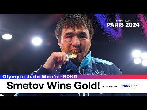 Judo: Kazakhstan's Yeldos Smetov wins men's -60kg Olympic gold 🥋 #Paris2024