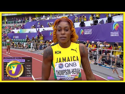 World Championship Women 100m Heat Elaine Thompson Herah July 16 2022