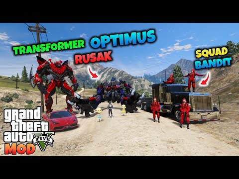 OPTIMUS PRIME DITOLONG SQUAD BANDIT - GTA 5 MOD TRANSFORMER