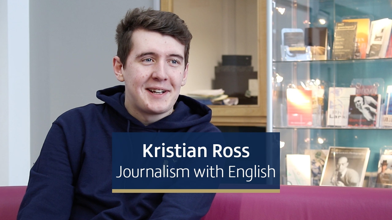 Kristian Ross, second year Journalism with English student from Newcastle