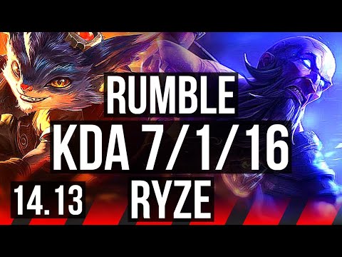 RUMBLE vs RYZE (TOP) | 7/1/16, Dominating, Rank 15 | EUW Challenger | 14.13