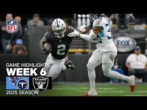 Tennessee Titans vs. Las Vegas Raiders Game Highlights | NFL 2025 Season Week 6