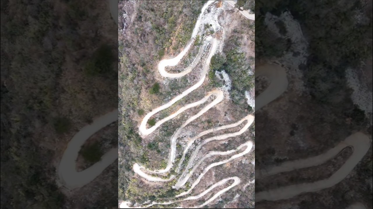 Do you dare to challenge the 66 turns deep in the mountains of Chongqing,China中国重庆大山深处的六十六道拐，你敢来挑战吗？