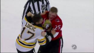 Milan Lucic vs Chris Neil Sep 25, 2009