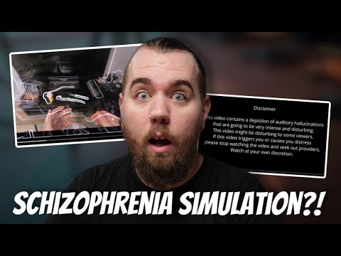 Patient with Schizophrenia Reacting to Schizophrenia Simulation | Auditory Hallucinations
