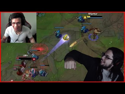 Imaqtpie Teaches How To Lane As Adc | Shiphtur's Intense Low Hp 1v1 Battle - Best of LoL Streams #59