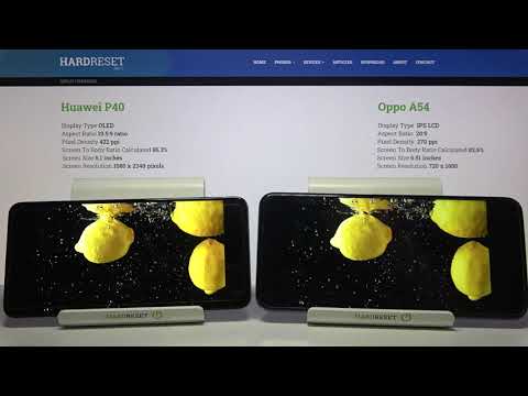 Huawei P40 vs Oppo a54 -  TEST od Display | Screen Details Comparison